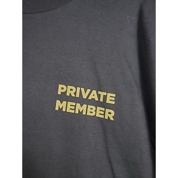 Private Members Club Mens T-Shirt Black Short Sleeve Mens Sz 2XL Printed Design - Picture 3 of 7